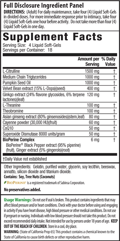 IRWIN NATURALS STEEL LIBIDO, 150 Softgels, Value Size 710363578251 