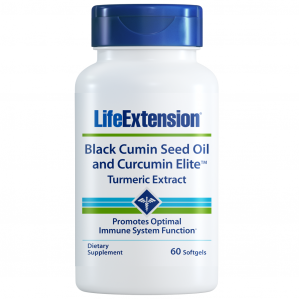 Life Extension Black Cumin Seed Oil & Curcumin Elite Tumeric Extract, 60 Softgels